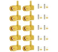 Vecys 10 PCS RP SMA Connectors 50 Ohm RP-SMA Plug Right Angle Crimp RF Connector for RG174 RG316 RF Coaxial Cable