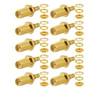 Vecys 10 PCS SMA Connectors 50 Ohm SMA Female Solder RF Connector for 1.37mm RG178 RF Coaxial Cable