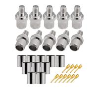 Vecys 10 PCS SMA Connectors SMA Female Crimp Connector for RG213 VLMR400 RG8 50-7 7D-FB RF Coax Cable