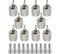 Vecys 10 PCS TNC Male RF Connectors 50 Ohm TNC Plug Crimp Coaxial Connector for RG174 RG316 RF Coax Cable