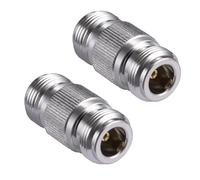 Vecys 2PCS N Connector Adapter N Type Female to N Type Female Coax Cable Adapter 50 Ohm for CB Radio WiFi Antenna