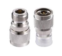 Vecys 2PCS N Connector Adapter N Type Male to N Type Female Coax Cable Adapter 50 Ohm for CB Radio WiFi Antenna