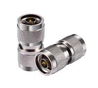 Vecys 2PCS N Connector Adapter N Type Male to N Type Male Coax Cable Adapter 50 Ohm for CB Radio WiFi Antenna
