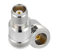 Vecys 2PCS N Female to TNC Female RF Coax Adapter 50 Ohm N to TNC Connector RF Coaxial Adapter for Antenna Radio Extension Cable