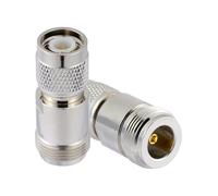 Vecys 2PCS N Female to TNC Male RF Coax Adapter 50 Ohm N to TNC Connector RF Coaxial Adapter for High Frequency Instrument Router Radios