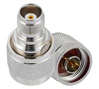 Vecys 2PCS N Male to TNC Female RF Coax Adapter 50 Ohm N to TNC Connector RF Coaxial Adapter for Antenna Radio Extension Cable