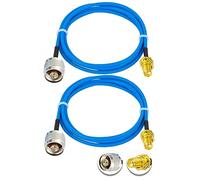 Vecys 2PCS SMA Female to N Type Male RF Coaxial Cable N Type RF Coax Pigtail Cable 3.3ft/1m RG405 50 Ohm Low Loss Extension Cable