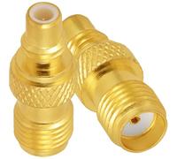 Vecys 2PCS SMA Female to SMC Male Adapter 50 Ohm SMA to SMC RF Coaxial Adapter for Antenna Radio Coax Cable