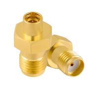 Vecys 2PCS SMA Female to SMP Male Antenna Adapter 50 Ohm Low Loss SMA to SMP High Frequency RF Coaxial Adapter for Antenna Coaxial Cable Network Device Equipment Signal Testing