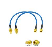 Vecys 2PCS SMA Male to Female RF Coaxial Cable 50 Ohm 12" /30CM RG402 SMA RF Coax Pigtail Cable