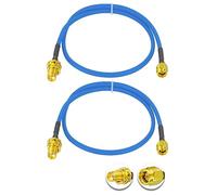 Vecys 2PCS SMA Male to Female RF Coaxial Cable 50 Ohm 20" /50CM RG402 SMA RF Coax Pigtail Cable