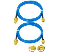 Vecys 2PCS SMA Male to Female RF Coaxial Cable 50 Ohm 3.3ft/1m RG405 SMA RF Coax Pigtail Cable