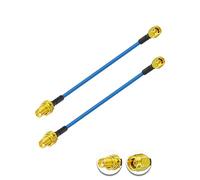Vecys 2PCS SMA Male to Female RF Coaxial Cable 50 Ohm 6" /15CM RG405 SMA RF Coax Pigtail Cable