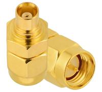 Vecys 2PCS SMA Male to MCX Female Adapter 50 Ohm SMA to MCX RF Coaxial Adapter for Antenna 4G LTE WiFi WLAN Wireless GPS System