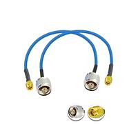 Vecys 2PCS SMA Male to N Type Male RF Coaxial Cable N Type RF Coax Pigtail Cable 12" /30CM RG402 50 Ohm Low Loss Extension Cable