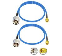 Vecys 2PCS SMA Male to N Type Male RF Coaxial Cable N Type RF Coax Pigtail Cable 20" /50CM RG402 50 Ohm Low Loss Extension Cable