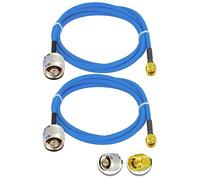 Vecys 2PCS SMA Male to N Type Male RF Coaxial Cable N Type RF Coax Pigtail Cable 3.3ft/1m RG402 50 Ohm Low Loss Extension Cable