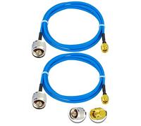 Vecys 2PCS SMA Male to N Type Male RF Coaxial Cable N Type RF Coax Pigtail Cable 3.3ft/1m RG405 50 Ohm Low Loss Extension Cable