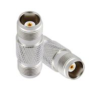 Vecys 2PCS TNC Female to Female Antenna Adapter 50 Ohm Low Loss TNC RF Coaxial Adapter for Antenna Radio GPS Network Device Equipment Signal Testing