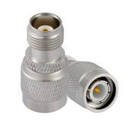 Vecys 2PCS TNC Male to TNC Female Antenna Adapter 50 Ohm Low Loss High Frequency RF Coaxial Adapter for Antenna Radio GPS Network Device Equipment Signal Testing