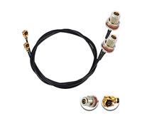 Vecys 2PCS U.F.L1 to N Type Female Low Loss Coaxial Cable 20" /50CM U.F.L1 1.13mm Mini-Coaxial Pigtail Cable for Wireless Routers Mini PCIE Network Cards PCI Wi-Fi WAN Repeater