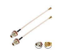 Vecys 2PCS U.F.L1 to N Type Female Low Loss Coaxial Cable 8" /20CM U.F.L1 RG178 Coaxial Pigtail Cable for Wireless Routers Mini PCIE Network Cards PCI Wi-Fi WAN Repeater