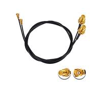 Vecys 2PCS U.F.L1 to RP-SMA Female Low Loss Coaxial Cable 20" /50CM U.F.L1 1.37mm Coaxial Pigtail Cable for Wireless Routers Mini PCIE Network Cards PCI Wi-Fi WAN Repeater