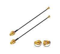 Vecys 2PCS U.F.L1 to RP-SMA Female Low Loss Coaxial Cable 8" /20CM U.F.L1 1.37mm Coaxial Pigtail Cable for Wireless Routers Mini PCIE Network Cards PCI Wi-Fi WAN Repeater