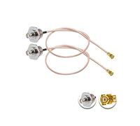 Vecys 2PCS U.F.L1 to RP SMA Female Waterproof Box M12 Low Loss Coaxial Cable 12" /30CM U.F.L1 to RP SMA Female RG178 Coaxial Pigtail Cable for Wireless Routers Mini PCIE Network Cards PCI