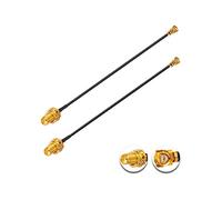 Vecys 2PCS U.F.L1 to SMA Female Low Loss Coaxial Cable 2" /5CM U.F.L1 1.37mm Mini-Coaxial Pigtail Cable for Wireless Routers Mini PCIE Network Cards PCI Wi-Fi WAN Repeater