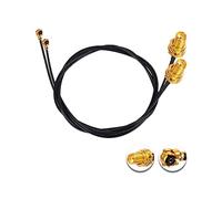 Vecys 2PCS U.F.L1 to SMA Female Low Loss Coaxial Cable 20" /50CM U.F.L1 1.13mm Mini-Coaxial Pigtail Cable for Wireless Routers Mini PCIE Network Cards PCI Wi-Fi WAN Repeater