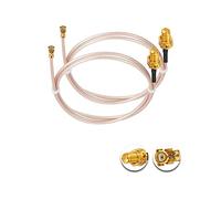 Vecys 2PCS U.F.L1 to SMA Female Low Loss Coaxial Cable 20" /50CM U.F.L1 RG178 RF Coaxial Pigtail Cable for Wireless Routers Mini PCIE Network Cards PCI Wi-Fi WAN Repeater