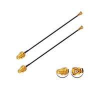 Vecys 2PCS U.F.L1 to SMA Female Low Loss Coaxial Cable 6" /15CM U.F.L1 1.37mm Mini-Coaxial Pigtail Cable for Wireless Routers Mini PCIE Network Cards PCI Wi-Fi WAN Repeater