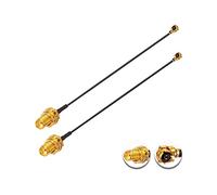 Vecys 2PCS U.F.L1 to SMA Female Low Loss Coaxial Cable 8" /20CM U.F.L1 1.13mm Mini-Coaxial Pigtail Cable for Wireless Routers Mini PCIE Network Cards PCI Wi-Fi WAN Repeater