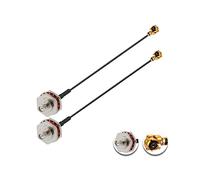 Vecys 2PCS U.F.L1 to SMA Female Waterproof Box M16 Low Loss Coaxial Cabl 2" /5CM U.F.L1 to SMA Female 1.13mm Mini-Coaxial Pigtail Cable for Wireless Routers Mini PCIE Network Cards PCI