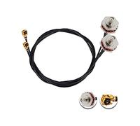 Vecys 2PCS U.F.L1 to SMA Female Waterproof Box M16 Low Loss Coaxial Cabl 20" /50CM U.F.L1 to SMA Female 1.13mm Mini-Coaxial Pigtail Cable for Wireless Routers Mini PCIE Network Cards PCI