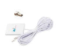 Vecys 4G/3G LTE Antenna TS9 Male Adapter 5dBi Patch antenna WiFi Antenna Amplifier 3m 9.8ft Cable Compatible with 4G/3G/2G Mobile Router WiFi Antenna Huawei ZTE WLAN Wireless Bluetooth
