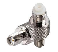 Vecys 4G Antenna Adapter SMA Female to FME Female Adapter for 2G 3G 4G LTE Antennas Routers UMTS Mobile Broadband Hsdpa WLAN Wireless(2 pcs)