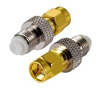 Vecys 4G Antenna Adapter SMA Male to FME Female Adapter for 2G 3G 4G LTE Antennas Routers UMTS Mobile Broadband Hsdpa WLAN Wireless(2 pcs)
