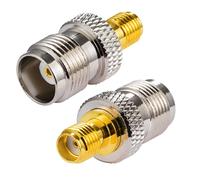 Vecys 4G antenna adapter TNC Female to SMA Female adapter SMA to TNC converter for 2G 3G 4G LTE router CB antenna radio WiFi WiMax mobile phone wireless instrumentation