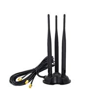 Vecys 4G LTE Aerial External Wifi Antenna 2.4G /5.8G Dual Band Frequency 6dBi MIMO Omnidirectional Signal Magnetic Base RP-SMA Male Adapter 2M for Router Antenna Wireless WLAN