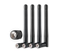 Vecys 4PCS Dual Band WiFi Antenna 2.4GHz 5GHz 5.8GHz 1.5dBi MIMO RP-SMA Male Antenna for WiFi Router Wireless LAN Card PCIe Card Router Video Surveillance Monitor