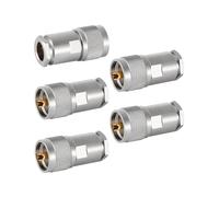 Vecys 5PCS PL-259 UHF Male Connectors 50 Ohm PL259 Male Plug Five-piece Set Crimp RF Coax Connector Adapter for RG-8 RG-213 VLMR-400 RG59 Low Loss Coax Cable