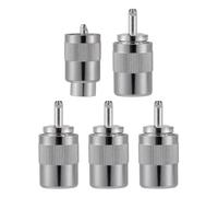 Vecys 5PCS PL259 UHF Male Connectors 50 Ohm PL259 Male Plug Crimp RF Coax Connector Adapter for RG-213 VLMR400 RG8 50-7 7D-FB Low Loss Coax Cable