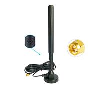 Vecys Black 4G LTE Antenna SMA Male Adapter 8DBi GSM/3G/4G Omni-directional Outdoor Indoor 4G Antenna 3M RG174 Cable Magnetic Base