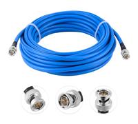 Vecys BNC Cable SDI Cable BNC Male to Male 1694A Low Loss Serial Digital Coax Cable 10M/32.8FT 1694A HD SDI 75 Ohm Digital DAC Decoding Axis Coax(Blue)