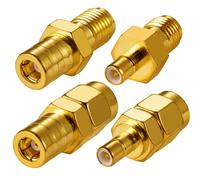 Vecys DAB Radio Antenna Adapter SMA to SMB Adapter kit 4 type SMA Adapter SMB Adapter for DAB DAB+ Car Radio Antenna 4G LTE WIFI WLAN Wireless GPS System