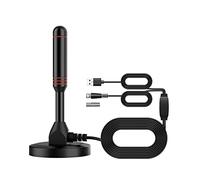 Vecys Digital DVB-T2 Portable Indoor Outdoor DTMB Antenna with Magnetic Base, 5m Cable, USB and TV Male Connector