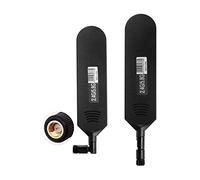 Vecys Dual Band WiFi 2.4GHz 5.8GHz Antenna 12dBi High Gain Omnidirectional Glue Stick SMA Male Connector Antenna for WiFi Router Wireless Network Card (Black,2pcs)