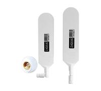 Vecys Dual Band WiFi 2.4GHz 5.8GHz Antenna 18dBi High Gain Omnidirectional Glue Stick Antenna SMA Male Connector Antenna for WiFi Router Wireless Network Card (White,2pcs)